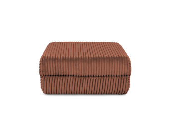 Pouf convertible et modulable - Velours côtelé XL - Terracotta