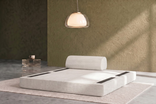 Canapé 2 places convertible et modulable - Velours côtelé Blanc