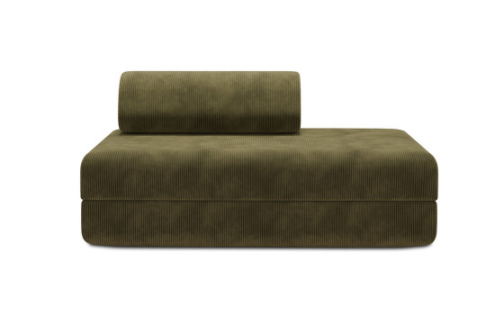 Canapé 2 places convertible et modulable - Velours côtelé Vert