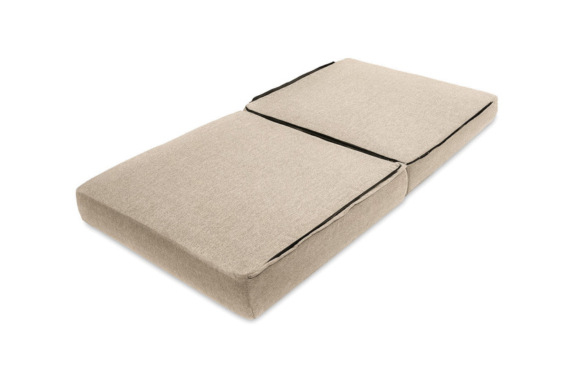 Fauteuil convertible et modulable - Tissu lisse - Beige