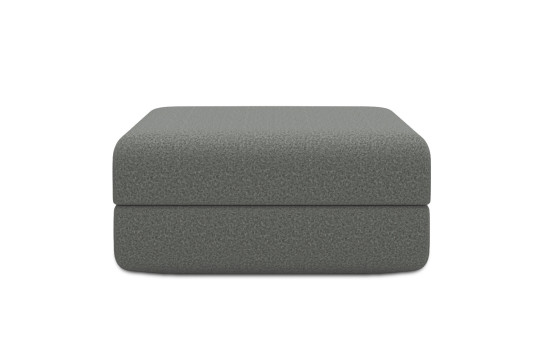 Pouf convertible et modulable - Tissu lisse Gris