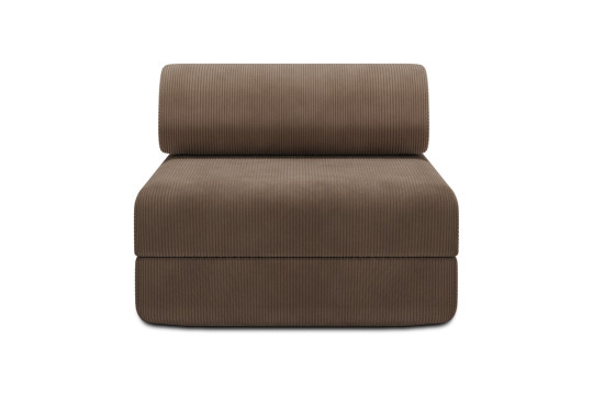 Housse Fauteuil convertible - Tissu velours côtelé taupe
