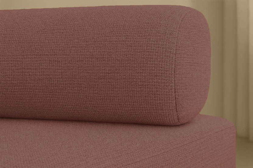Fauteuil convertible et modulable - Tissu lisse - Terracotta