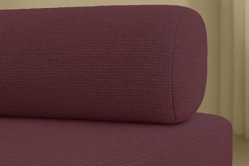 Fauteuil convertible et modulable - Tissu lisse - Rouge