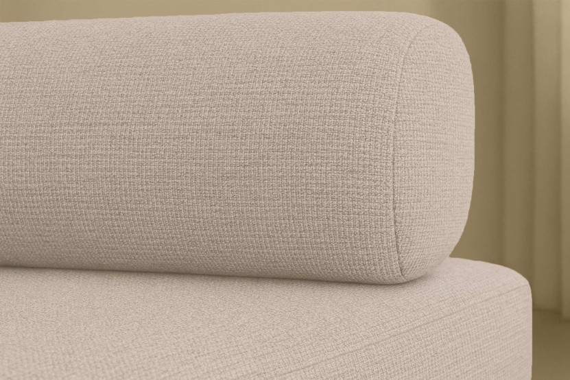 Fauteuil convertible et modulable - Tissu lisse - Beige