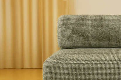 Fauteuil convertible et modulable - Tissu tweed Vert