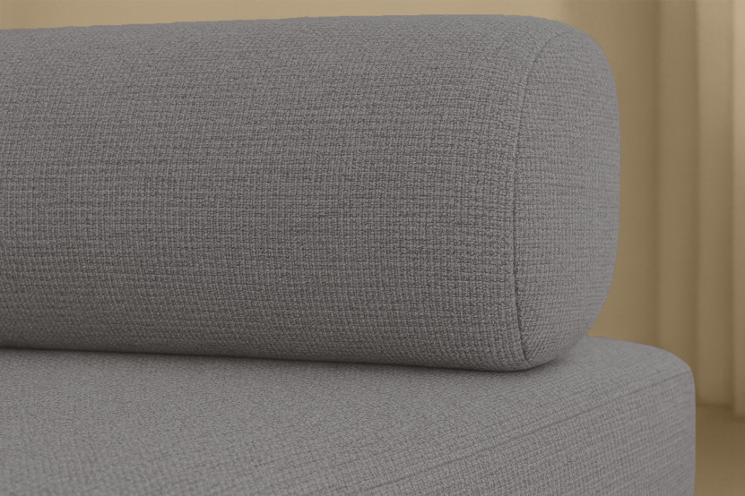 Fauteuil convertible et modulable - Tissu lisse - Gris