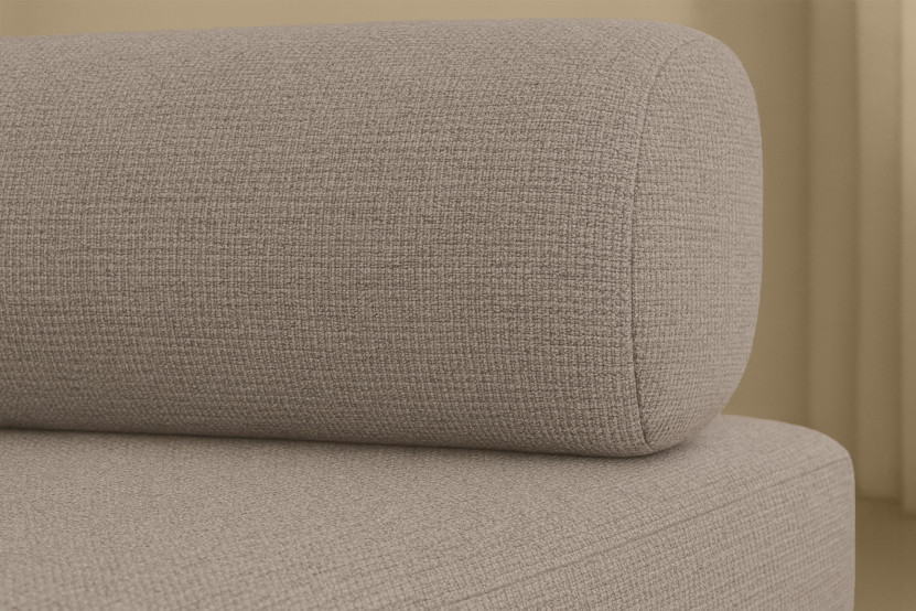 Fauteuil convertible et modulable - Tissu lisse - Taupe
