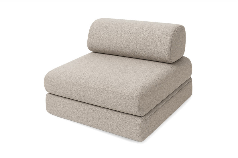 Fauteuil convertible et modulable - Tissu imperméable - Gris