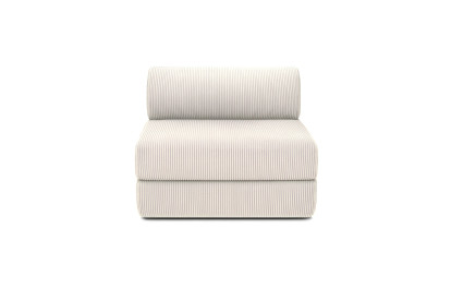 Fauteuil convertible et modulable - Velours côtelé Blanc