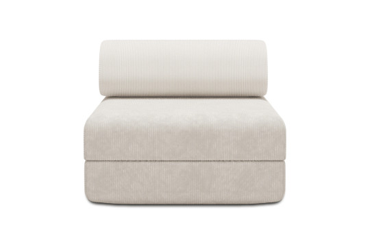 Fauteuil convertible et modulable - Velours côtelé Blanc