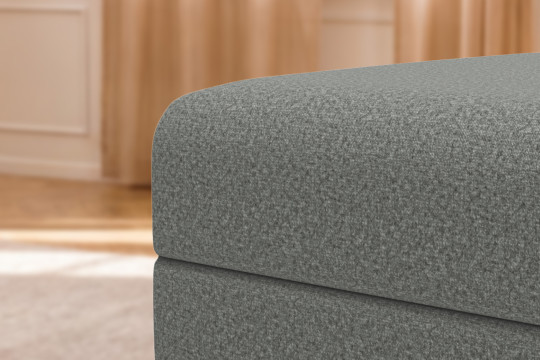 Pouf convertible et modulable - Tissu lisse Gris