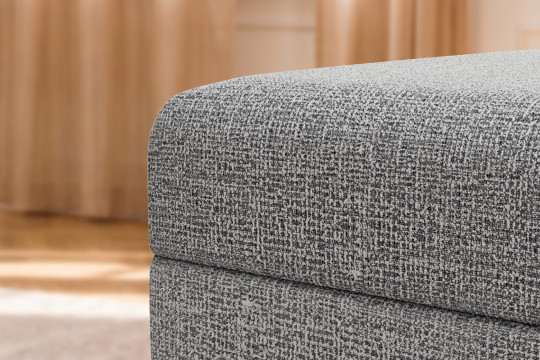 Pouf convertible et modulable - Tissu tweed Gris