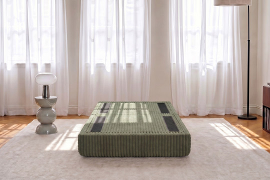 Pouf convertible et modulable - Velours côtelé XL Vert