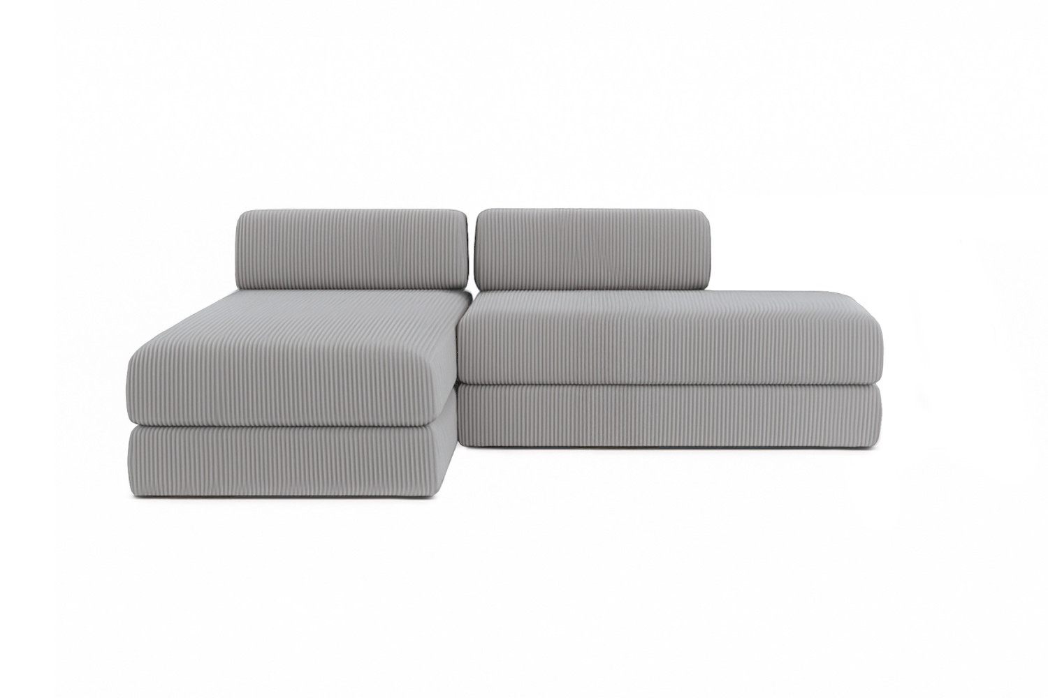 Canapé d'Angle Convertible Pete 220cm Gris Foncé