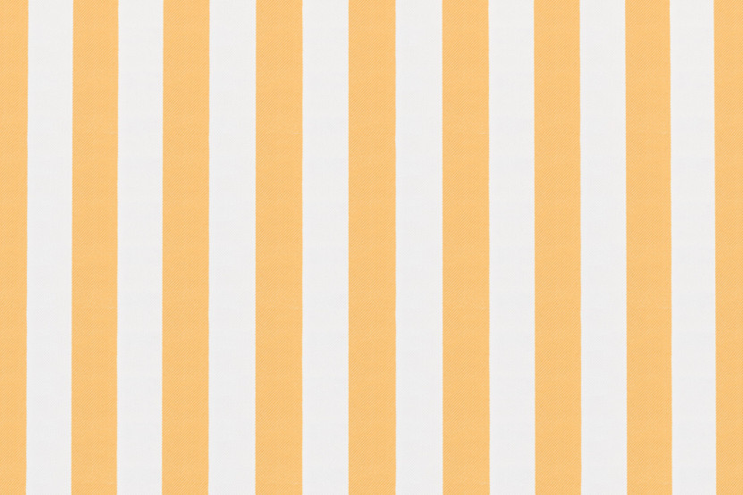 Housse Méridienne - Tissu imperméable à rayures, blanc et jaune