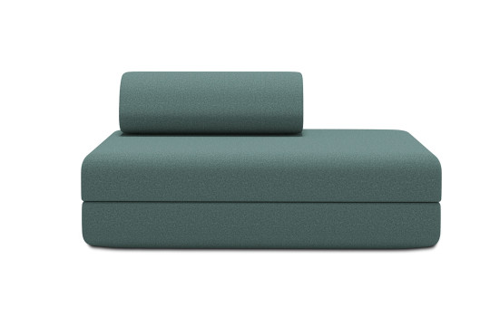 Canapé 2 places convertible et modulable - Tissu lisse Vert