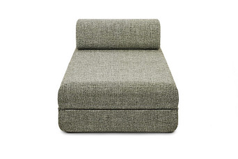 Méridienne convertible et modulable - Tissu tweed - Vert
