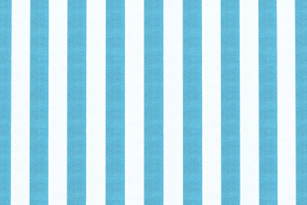 Housse Canapé droit - 3 places - Tissu imperméable à rayures, blanc et bleu
