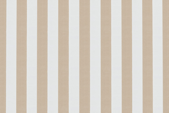 Housse Fauteuil - Tissu imperméable à rayures, blanc et marron