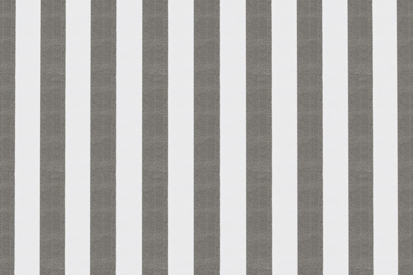 Housse Canapé droit - 3 places - Tissu imperméable à rayures, blanc et gris anthracite