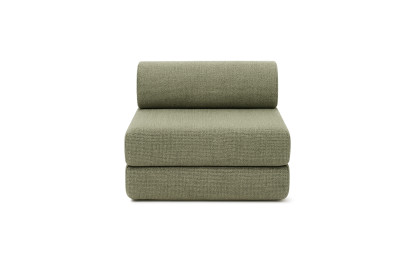 Fauteuil convertible et modulable - Tissu tweed Vert