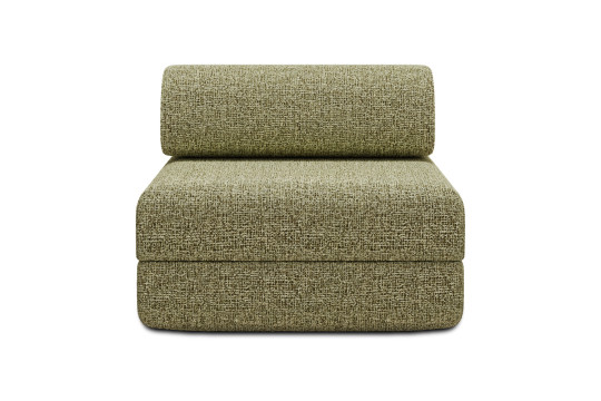 Fauteuil convertible et modulable - Tissu tweed Vert