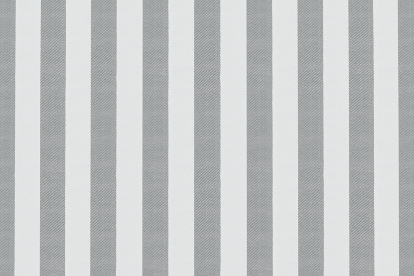 Housse Méridienne - Tissu imperméable à rayures, blanc et gris
