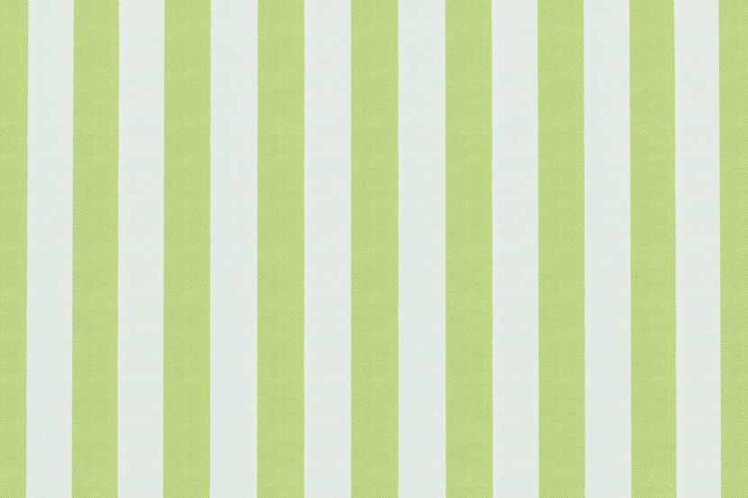 Housse Méridienne - Tissu imperméable à rayures, blanc et vert anis