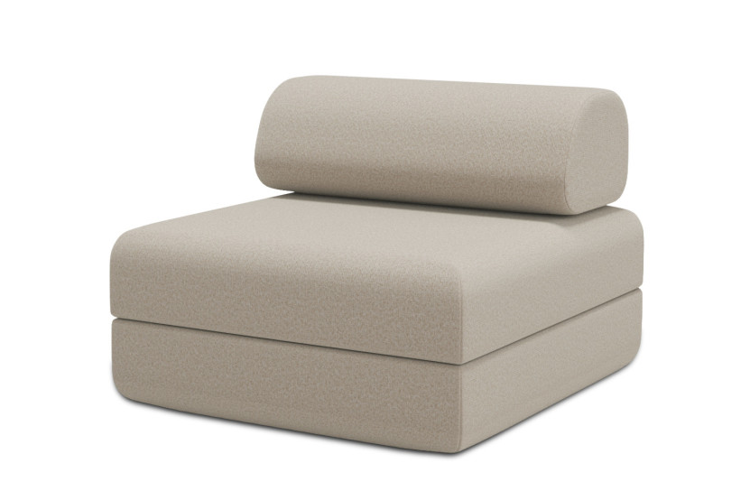 Fauteuil convertible et modulable - Tissu lisse Beige