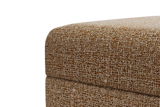 Pouf convertible et modulable - Tissu tweed Marron
