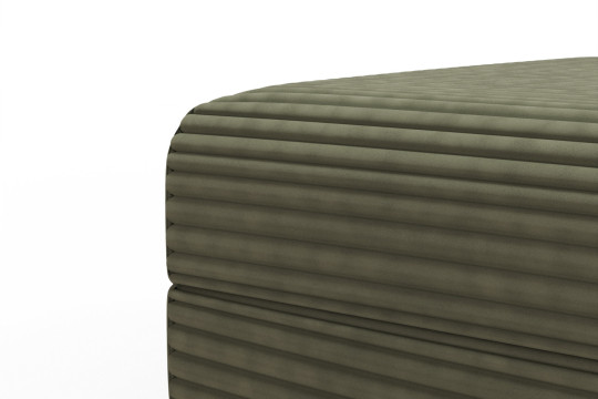 Pouf convertible et modulable - Velours côtelé XL Vert
