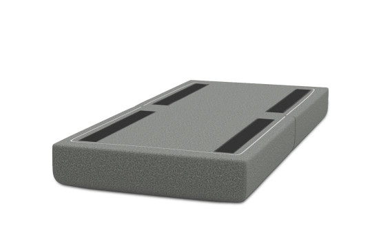 Pouf convertible et modulable - Tissu lisse Gris