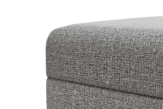 Pouf convertible et modulable - Tissu tweed Gris
