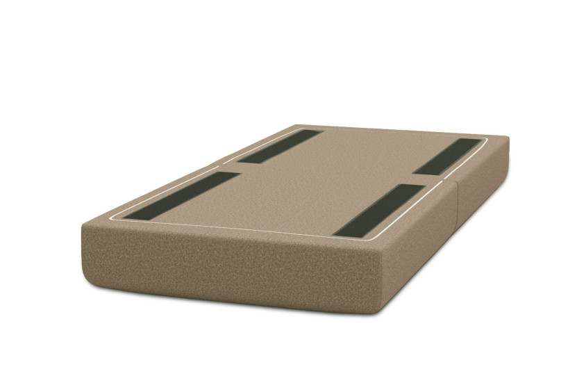 Pouf convertible et modulable - Tissu lisse Marron