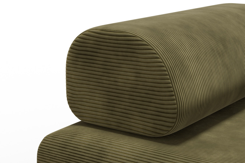 Fauteuil convertible et modulable - Velours côtelé Vert