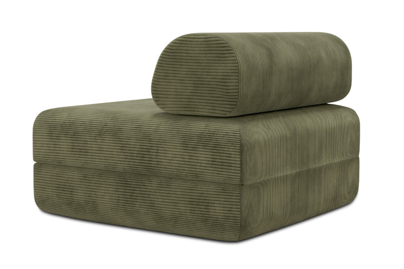 Fauteuil convertible et modulable - Velours côtelé Vert