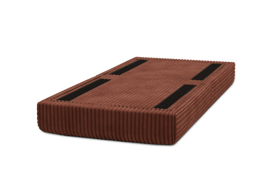 Pouf convertible et modulable - Velours côtelé XL Terracotta