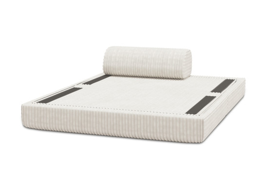 Canapé 2 places convertible et modulable - Velours côtelé XL Blanc