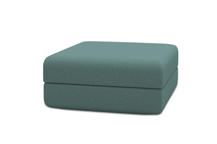 Pouf convertible et modulable - Tissu lisse Vert