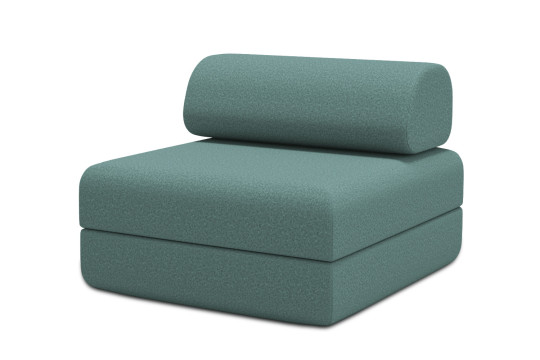 Fauteuil convertible et modulable - Tissu lisse Vert