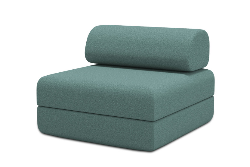 Fauteuil convertible et modulable - Tissu lisse Vert