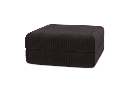 Pouf convertible et modulable - Velours côtelé Marron