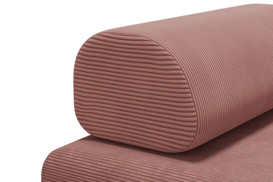 Fauteuil convertible et modulable - Velours côtelé Rose