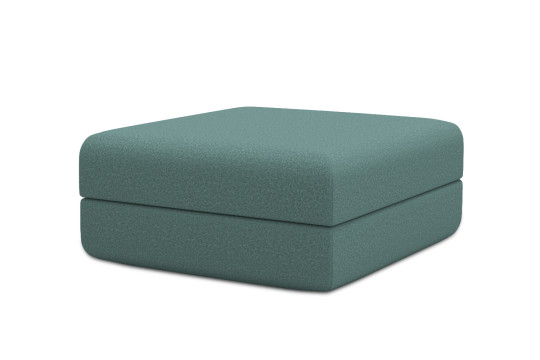 Pouf convertible et modulable - Tissu lisse Vert