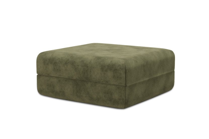 Pouf convertible et modulable - Velours côtelé Vert