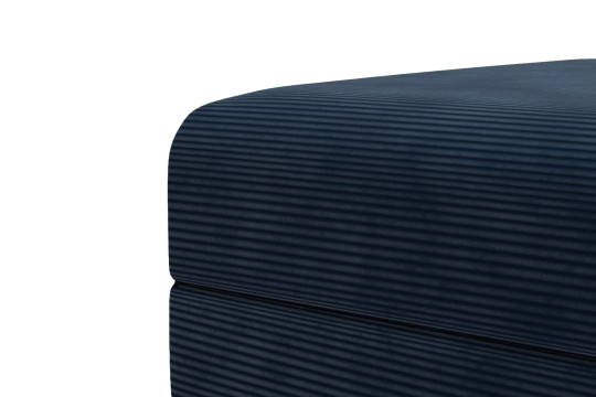Pouf convertible et modulable - Velours côtelé Bleu