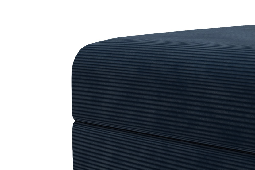 Pouf convertible et modulable - Velours côtelé Bleu