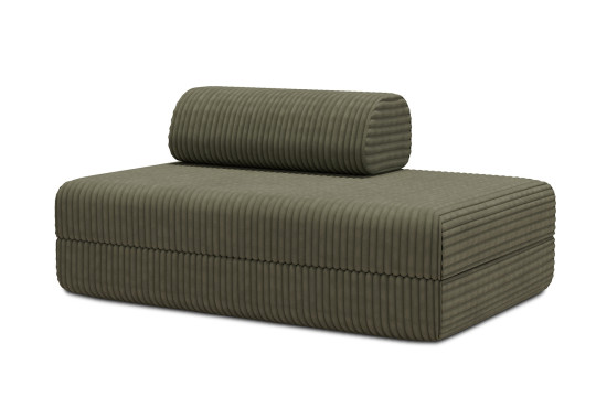 Canapé 2 places convertible et modulable - Velours côtelé XL Vert