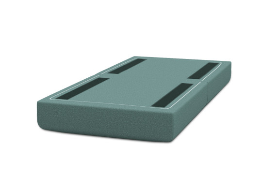 Pouf convertible et modulable - Tissu lisse Vert